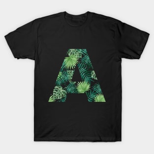 A letter - palm leaves T-Shirt